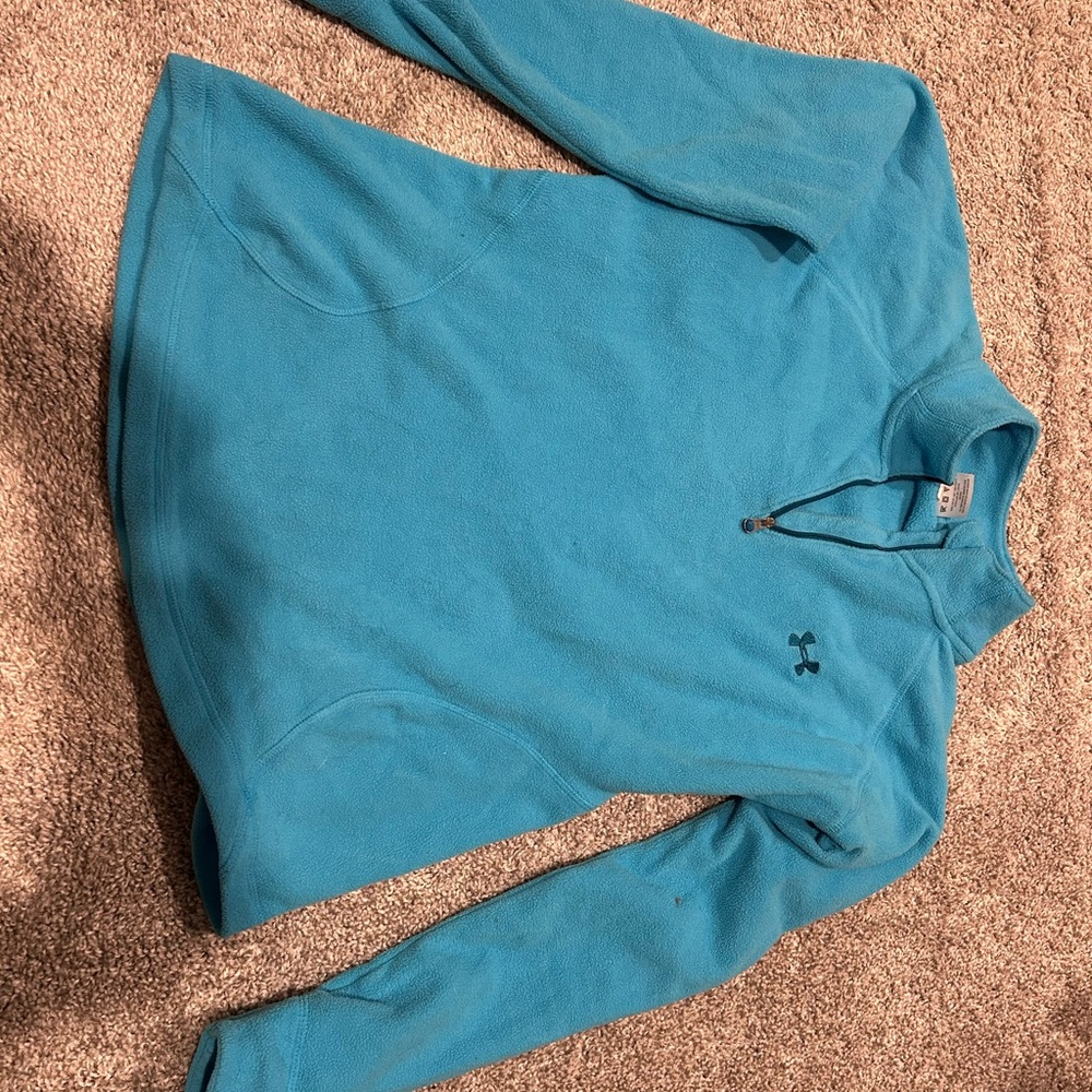 Under Armour Men's Teal Zip-Up Sweater